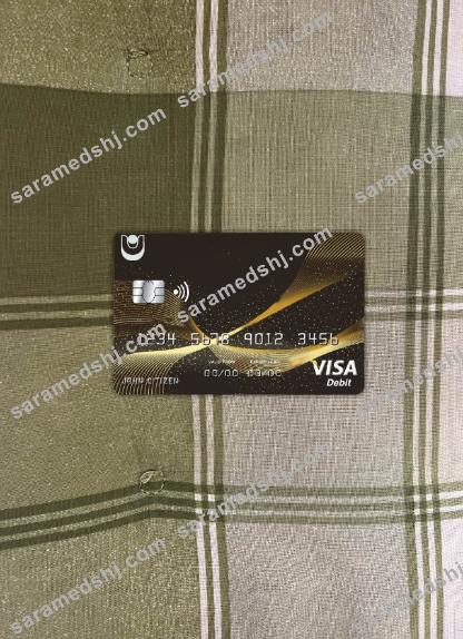 Bulgaria United bank visa card photolook front